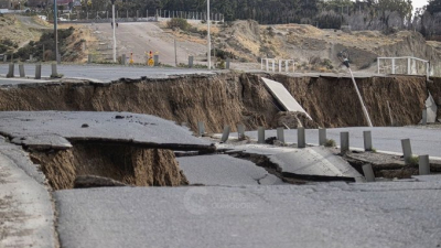 Comodoro Rivadavia: colapsó la Ruta 3 por los desplazamientos del Cerro Chenque