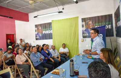 En Las Breñas, Gustavo Martínez llamó a "poner orden en el Estado"
