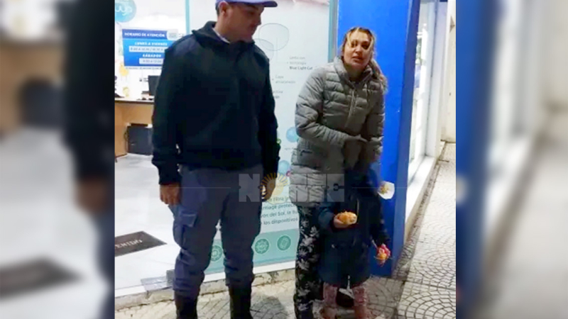 Rápida intervención policial permitió hallar a una niña de 3 años