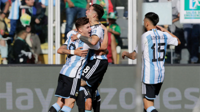Sin Messi, Argentina goleó a Bolivia en la altura de La Paz