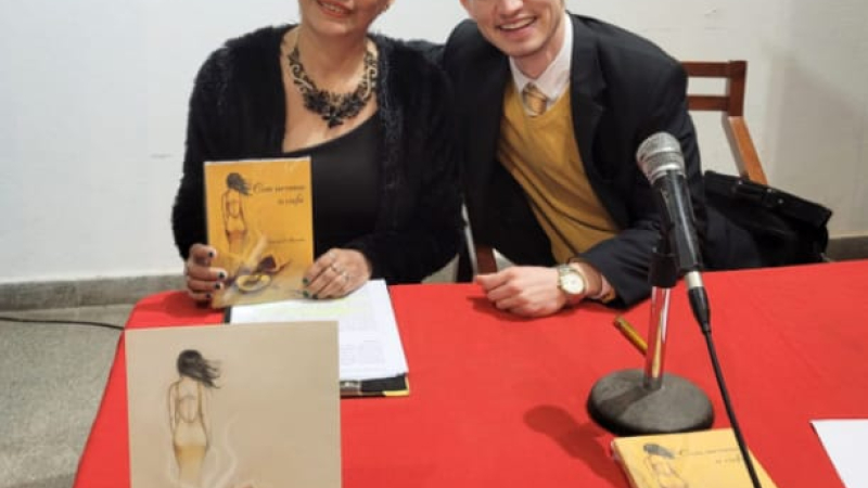 Norma Barreto presentó su quinta obra literaria, "Con aroma a café"