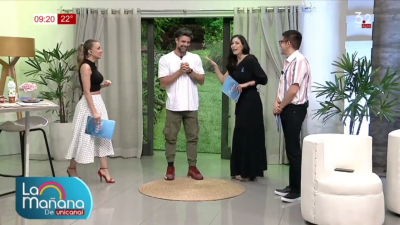 Luciano Castro y un incómodo momento vivido en la televisión paraguaya