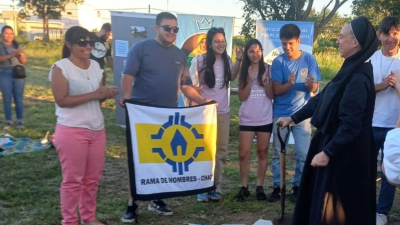 Primera palada en el Terruño de Schoenstatt en el Chaco