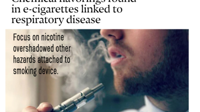 Pide la prohibición de vaporizadores con sabor similar al tabaco