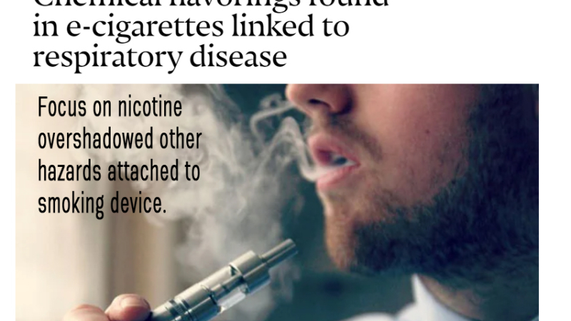 Pide la prohibición de vaporizadores con sabor similar al tabaco