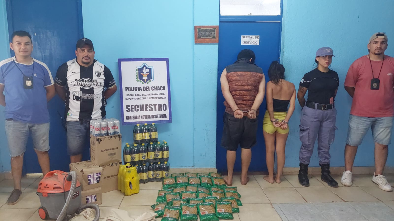 Intentaban vender combo de bebidas y una aspiradora, pero resultó que eran ajenas