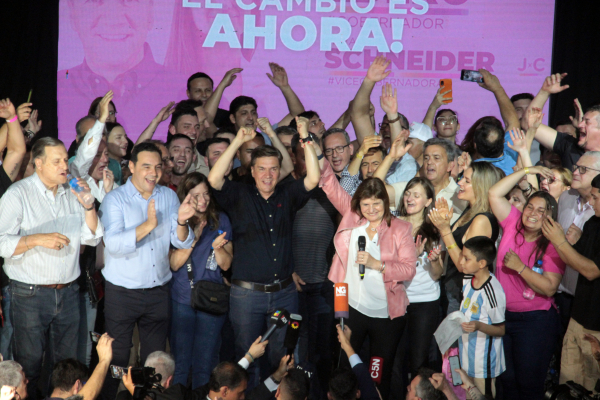 Leandro Zdero es elegido gobernador de la provincia del chaco. 17-09-23. Fabián Maldonado/NORTE-