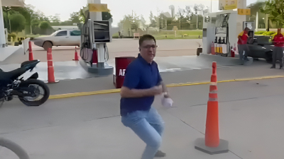 Gustavo "viral" por una violenta reacción