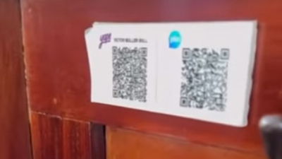 Una iglesia colocó un código QR para recibir las limosnas