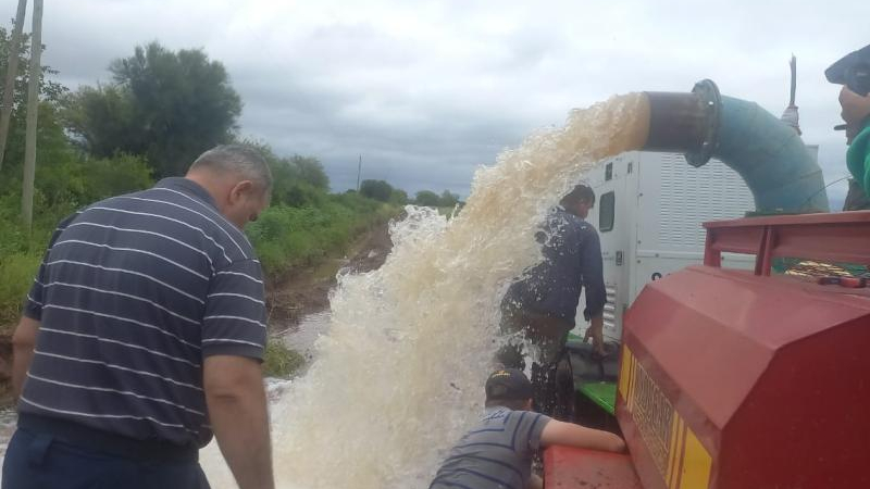 Luego de las lluvias, la situación en Charata se normalizó en un 95 %