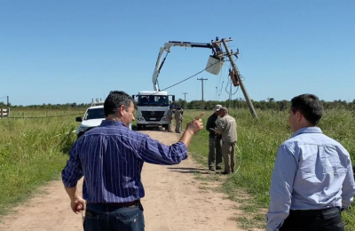 El Gobierno trabaja en la restitución y mantenimiento de la red eléctrica rural
