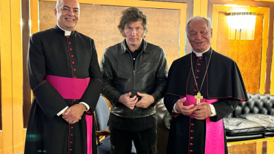 Tras su gira por Israel, Milei llegó a Roma para reunirse el lunes con Francisco, Mattarella y Meloni