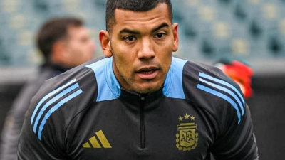 Walter Benítez en el arco del seleccionado nacional
