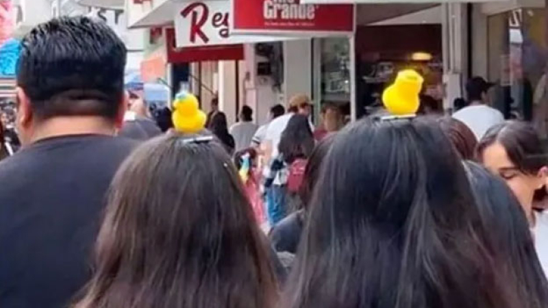 La nueva moda de los patitos en la cabeza