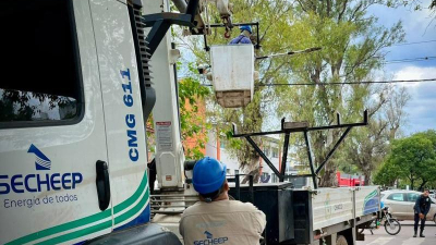 Secheep ya recuperó alumbrado público en más de cincuenta zonas de la ciudad