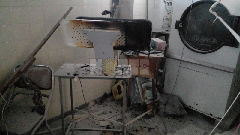 Charata: explosión en lavadero del hospital dejó una persona herida y daños importantes