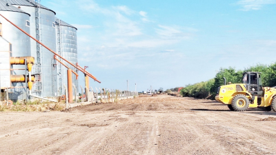 Avanzan las obras del desvío ferroviario en el parque industrial