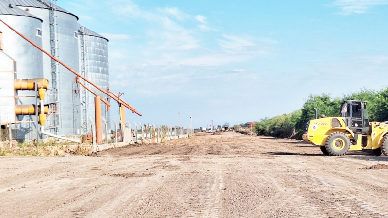 Avanzan las obras del desvío ferroviario en el parque industrial