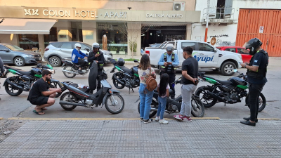 Secuestran varias motos por falta de uso de casco