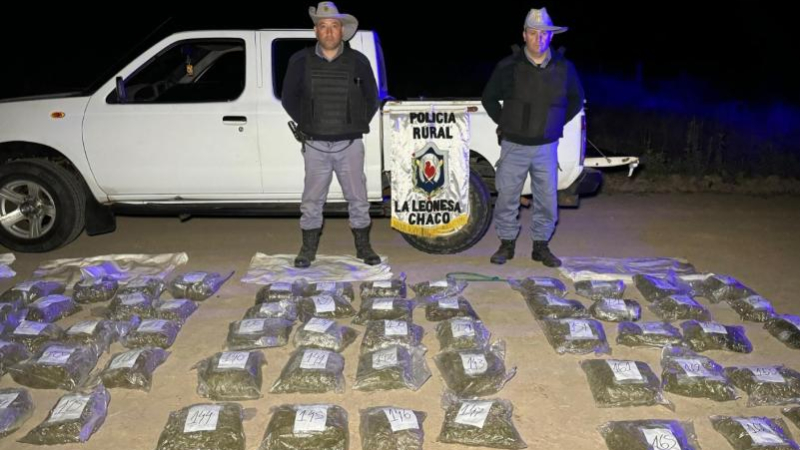Interceptaron un vehículo con más de 200 kilos de cogollos de marihuana