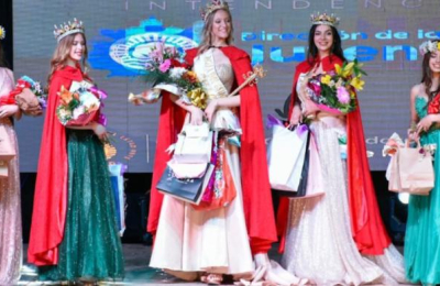 Agostina Címbaro Canella es la reina provincial de los estudiantes