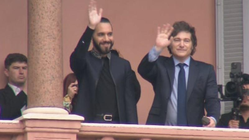 Milei mantuvo una reunión bilateral con el presidente salvadoreño Nayib Bukele