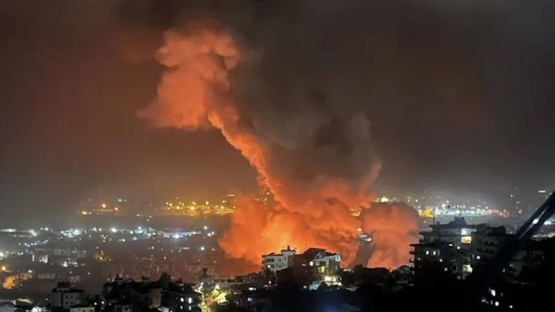 Israel bombardeó suburbios al sur de Beirut