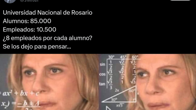Las cuentas de Milei en Twitter causaron sensación