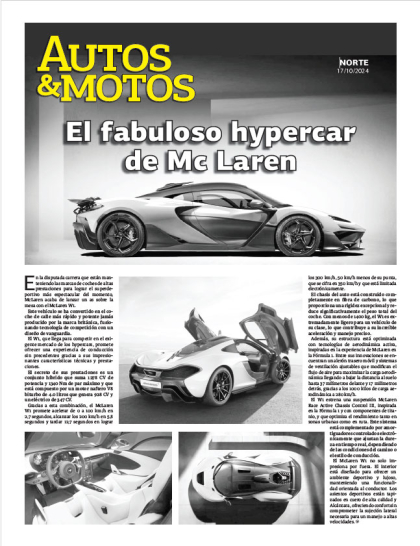 El fabuloso hypercar de Mc Laren