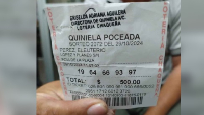 Pequeño productor agrícola se alzó con un premio millonario de la Poceada