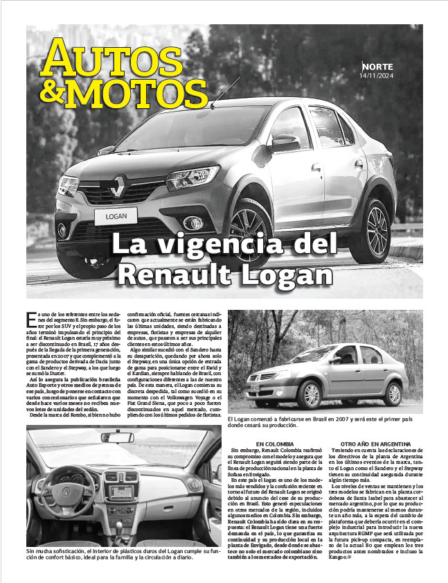La vigencia del Renault Logan