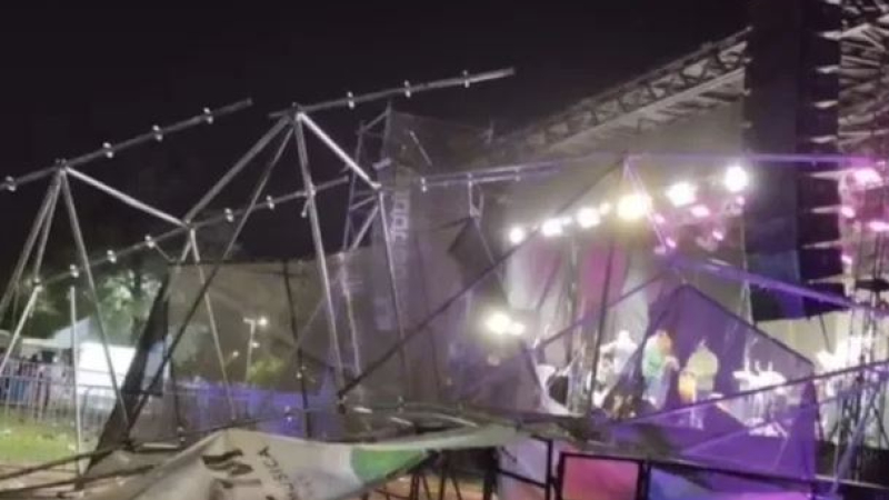 Tragedia en un festival de Santa Fe: se cayó una estructura y murió una mujer