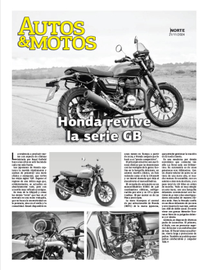 Honda revive la serie GB