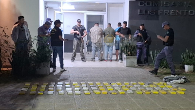 Decomisaron 79 kilos de cocaína de máxima pureza tras una persecución policial de más de 280 kilómetros