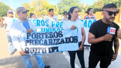 Porteros escolares precarizados reclaman mejores condiciones de trabajo