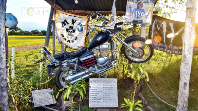 Motoqueros y rockeros participaron de un encuentro donde colocaron una placa en memoria de Olgui Myo
