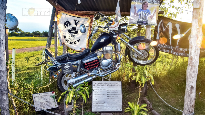 Motoqueros y rockeros participaron de un encuentro donde colocaron una placa en memoria de Olgui Myo