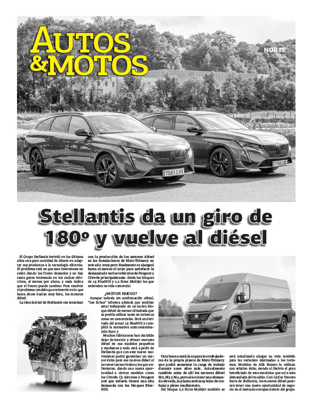 Stellantis da un giro de 180º y vuelve al diésel