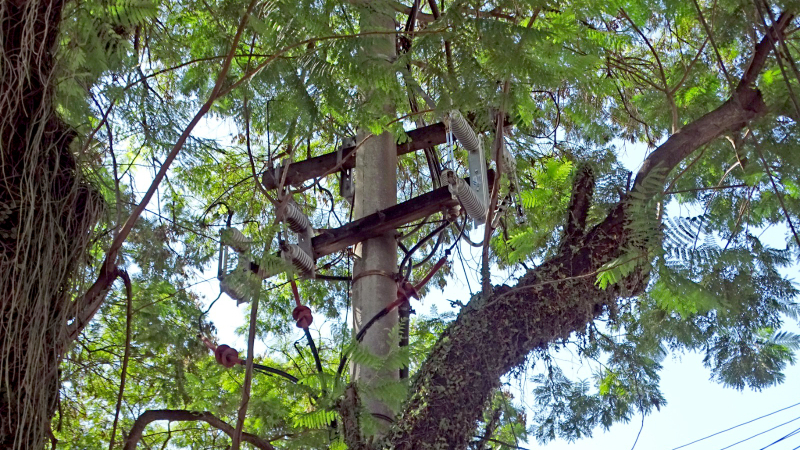 Preocupación vecinal por cables sueltos en espacios aéreos