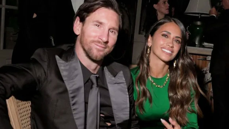Los lujosos atuendos de Antonela y Lionel en el cumpleaños de Beckham