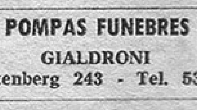 La canchita Gialdroni y la funeraria