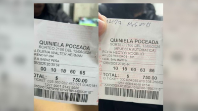 Comerciante y jubilado compartieron pozo de la Poceada