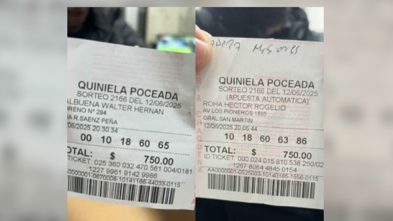 Comerciante y jubilado compartieron pozo de la Poceada
