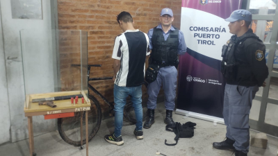 Puerto Tirol: fue detenido por efectuar disparos al aire