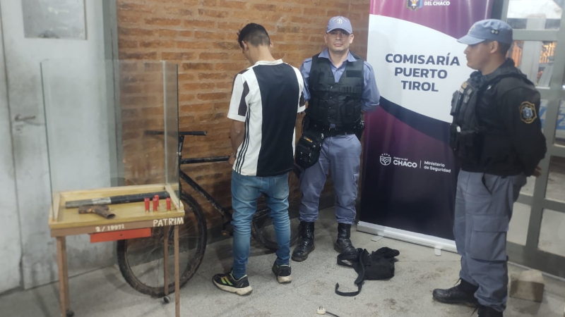 Puerto Tirol: fue detenido por efectuar disparos al aire