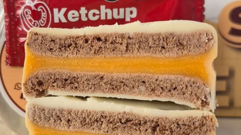 Crearon un alfajor con kétchup y es un éxito de ventas