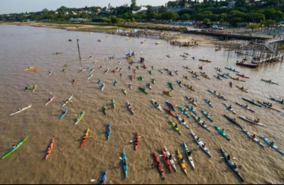 Desde el NEA, Remar Contracorriente lleva mensaje ambientalista a costas brasileñas