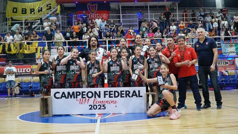 Hércules de Charata, campeón de la Liga Federal Femenina de Básquet U11