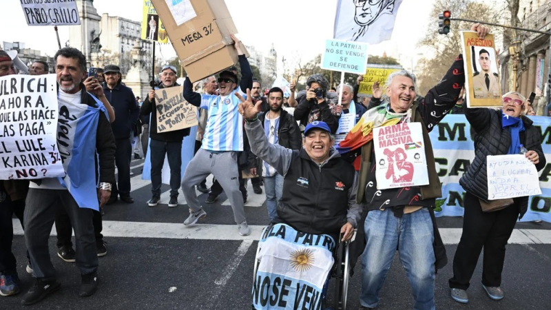 Nuevos incidentes en el Congreso durante la marcha de los jubilados