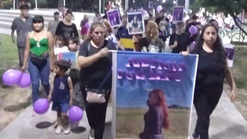 Avia Terai marchó para pedir justicia por Gabriela Barrios